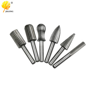6-piece set of hard high-speed steel rotary file rotary engraving knife rotary sanding head polishing wood file