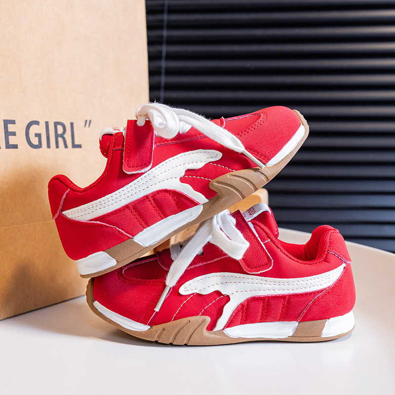 Children's sports shoes, 2026 autumn/winter new collection, Korean style, breathable, for girls, soft-soled casual shoes, running shoes