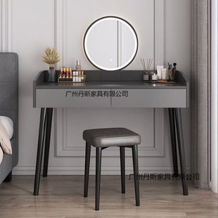 Dressing Table Bedroom Small Dressing Table Mirror Small Apartment Storage Makeup Cabinet Master Bedroom with Drawer Italian Makeup Table Table