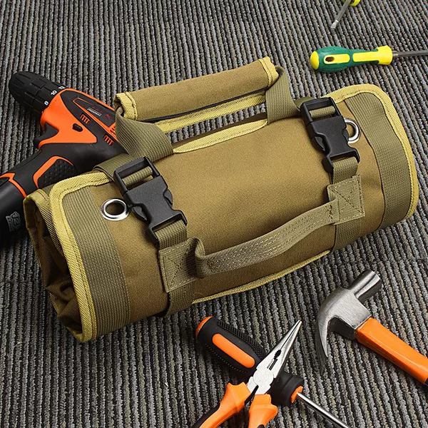 Cross-border best-selling hardware tool bag, Oxford cloth accessory bag, multi-functional storage box for woodworking, electrician, and auto repair, wholesale