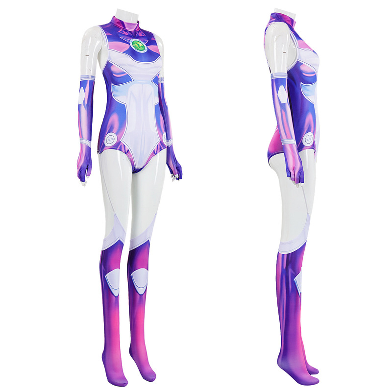漫優品成人児童女子3dプリントスパンデックスレオタード少年タイタン星火コスプレ|undefined