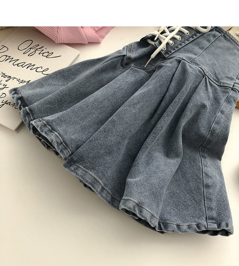 Summer Simple Style Solid Color Cotton Above Knee Skirts display picture 12