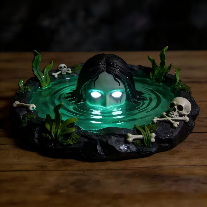Cross-Border Halloween Resin Ghost Ornaments, Skull Water Ghost Ashtray, Night Light, Desktop Decorations, Crafts Cross-Border Halloween Resin Ghost Ornaments, Skull Water Ghost Ashtray, Night Light, Desktop Decorations, Crafts
