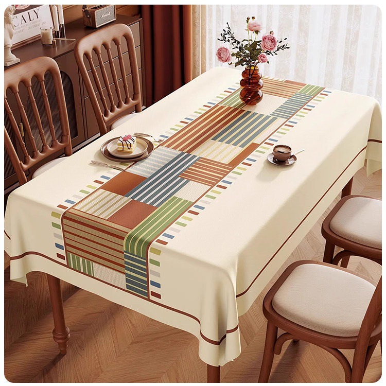 Mesa de comedor americana impermeable anti-contaminante sin lavado anti-escaldado almohadilla de mesa de PVC ligera de lujo de alta calidad mesa de té tela protectora de escritorio