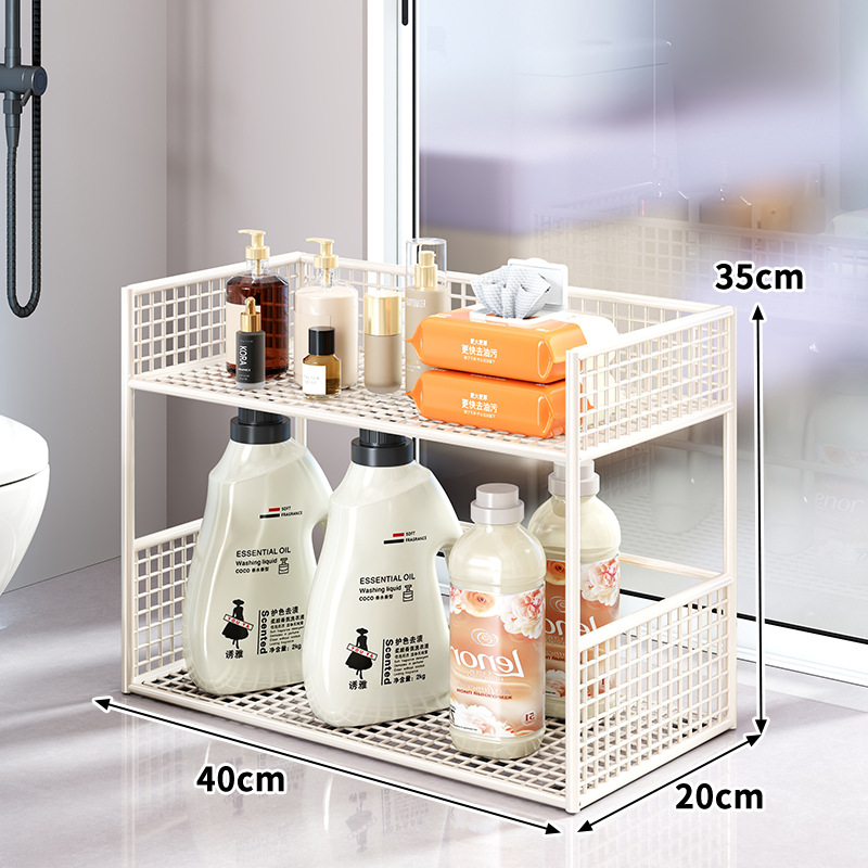 Estante Organizador Móvil de Baño de Hierro para Baño