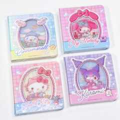 Guangbo Sanrio Family Square Grating Notebook 高価値ノートブック 学生ポケットノートブック 持ち運びが簡単