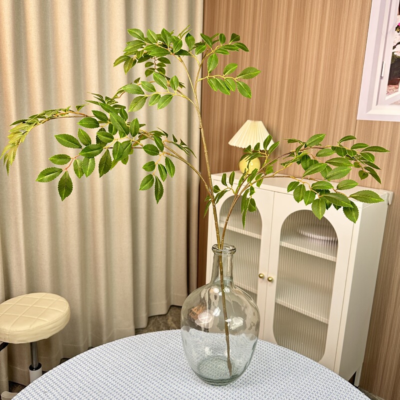 シミュレーション緑植単枝束ブラジル木楡樹葉室内装飾造景竹葵客間装飾シミュレーション植物|undefined
