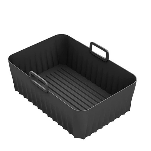 Hot horno silicona aire freidora bandeja de pizza horneado bandeja de horneado mano matriz de horneado