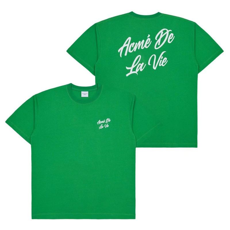 韓国ADLVカウンター春夏トレンドインクラシックレターシンプルカラーベーシックTシャツカップル半袖|undefined