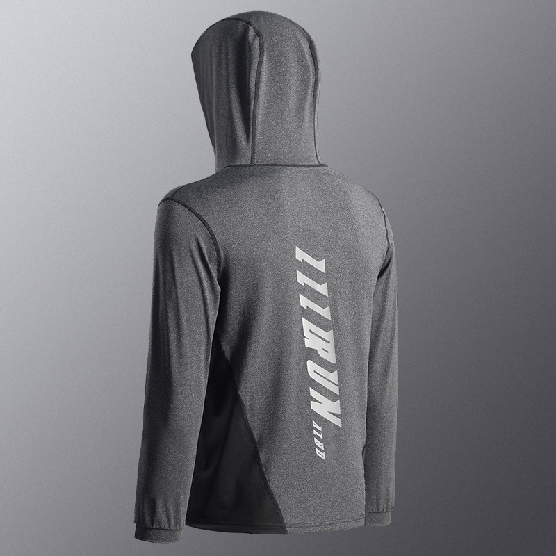 Chaqueta deportiva masculina primavera acondicionamiento físico rápido secado chaqueta deportiva primavera y otoño carrera profesional chaqueta de entrenamiento de la mañana