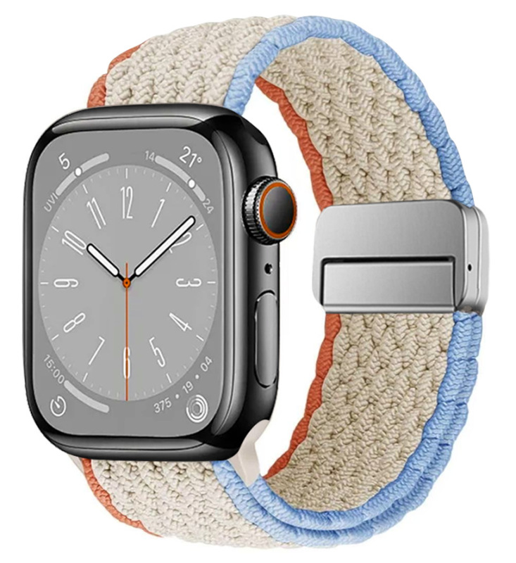 适用苹果磁吸扣尼龙口环表带手表表带 38MM 42MM型号手表带|undefined