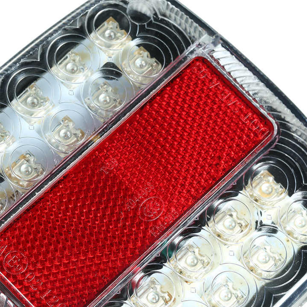 Cross-border truck brake light 12V truck trailer electronic turn signal light 26LED license plate light spot tail light
