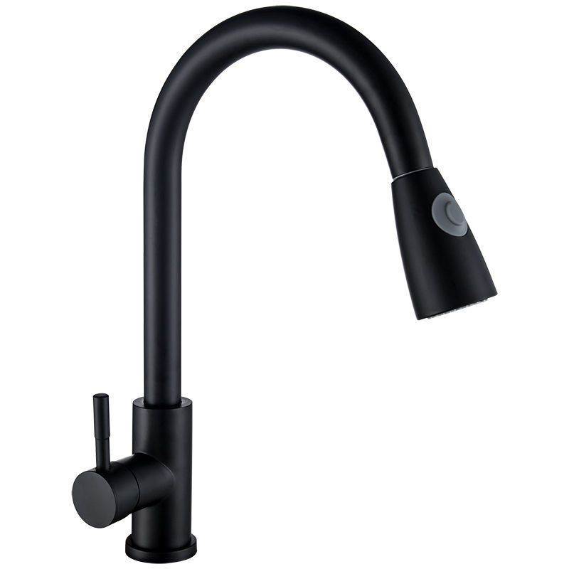 Grifo de la cocina pull-out cabeza a prueba de salpicaduras de verduras hogar caliente y fría cuenca del fregadero de acero inoxidable grifo giratorio grifo image 7