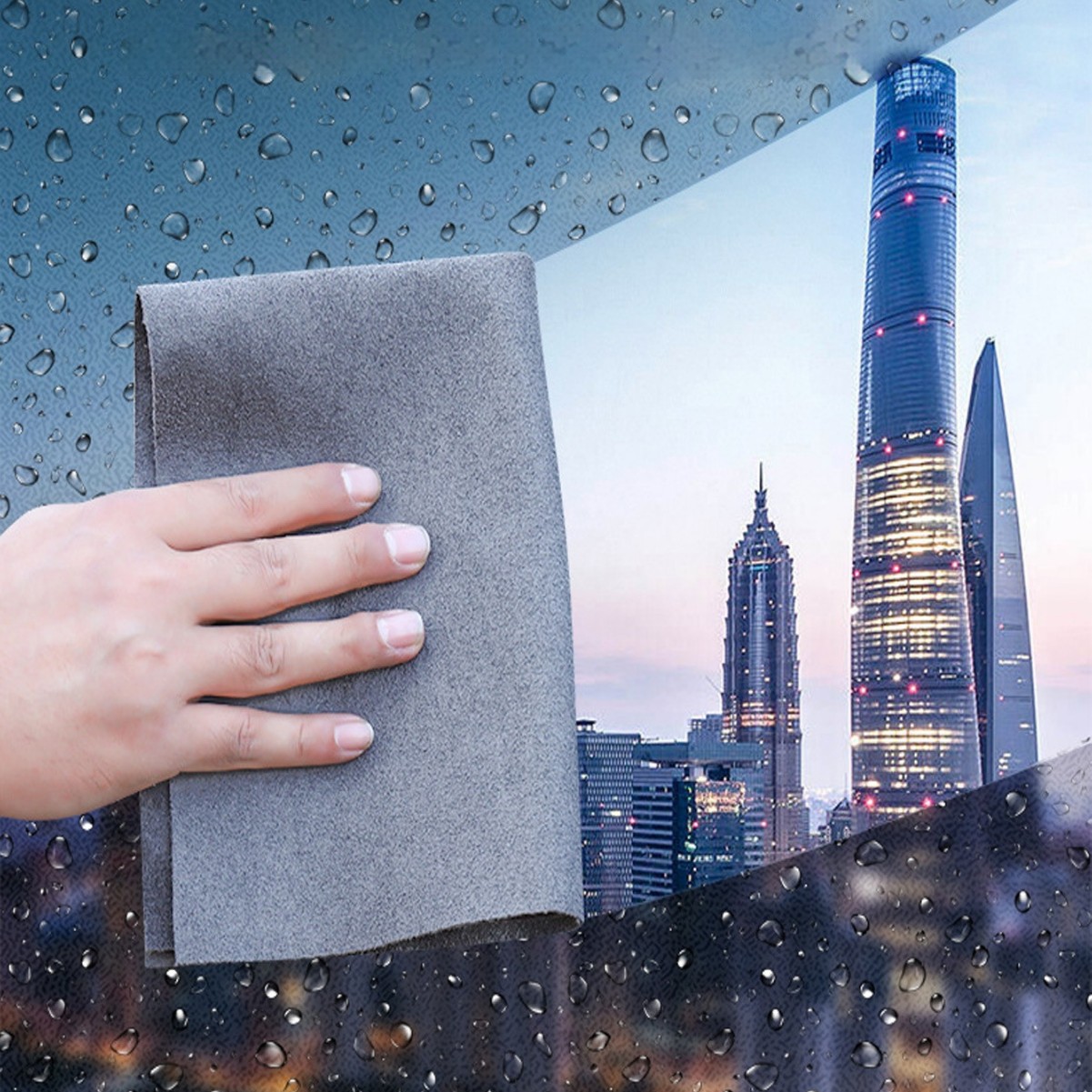 Amazon Household Cleaning Rag Absorbent Multi-Functional Degreasing Towel Kitchen Wine Glass Tableware Glass Cleaning Cloth