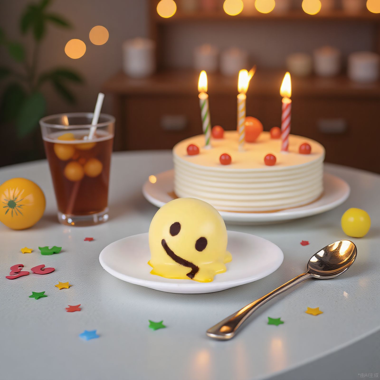 Molde Silicona Emoji Derritiéndose — Gelatina, Mousse, Chocolate