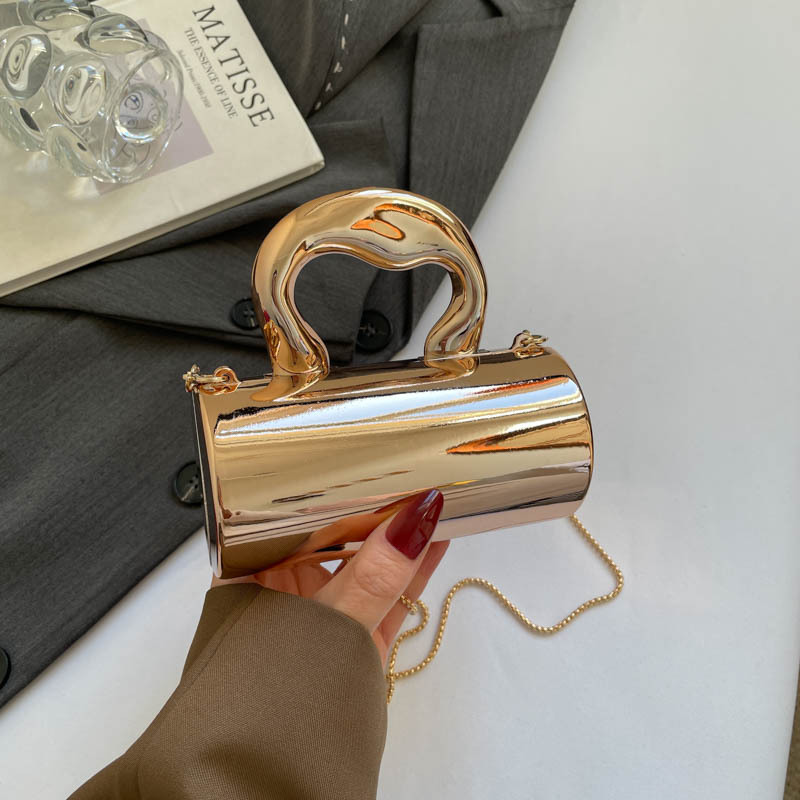 Elegante borsa a tracolla in acrilico per donna a cilindro_voghion.com