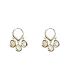 Small design earrings, trend of season, light luxury style, cat's eye, 2022 collection, wholesale