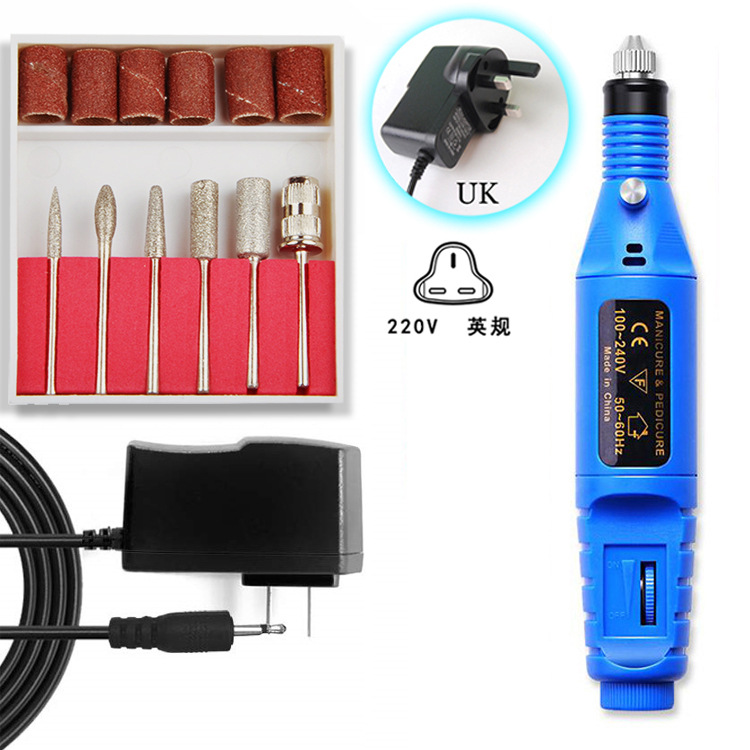 Deseo transfronterizo Amazon uñas máquina de pulir removedor de uñas máquina de esmalte de uñas traje de uñas pluma pulido