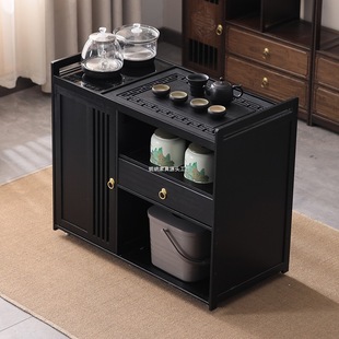 Coffee table, living room mobile tea table, household kettle integrated tea table, tea set, office kung fu tea table
