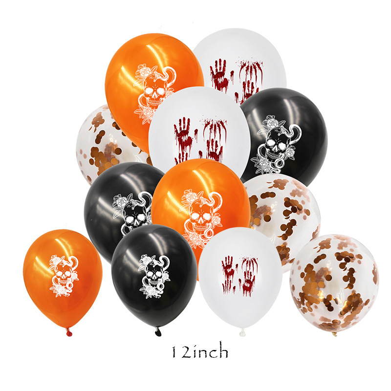 Halloween Halloween Pattern Emulsion Party Colored Ribbons Balloons Cake Decorating Supplies display picture 4
