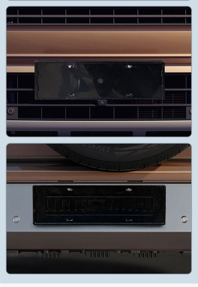 Suitable for the 2026 Haval H10, this license plate frame is a new energy vehicle model with a full-coverage design, and it is compatible with the new green license plate regulations