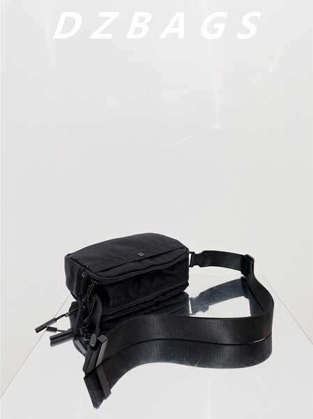 Pocket waterproof ultra light nylon black one-shoulder bag for men…