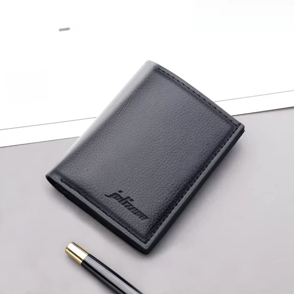 Vertical wallet men's Short Small wallet Holdable Driver's License Ultra-thin men's wallet men's wallet men