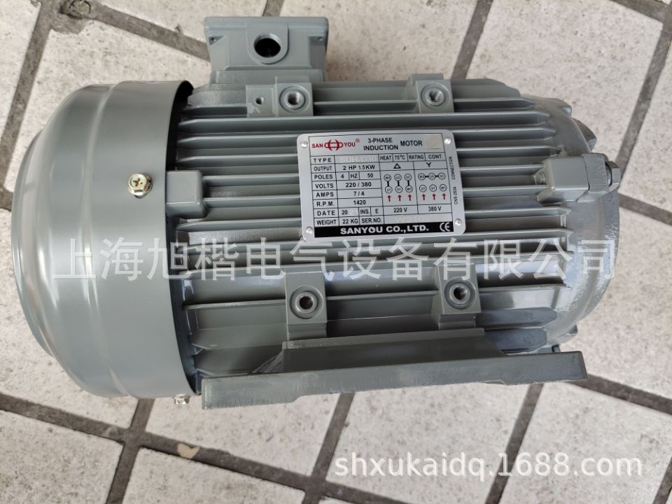 SANYOU电机SUH-D30 2HP 1.5KW POLES 4