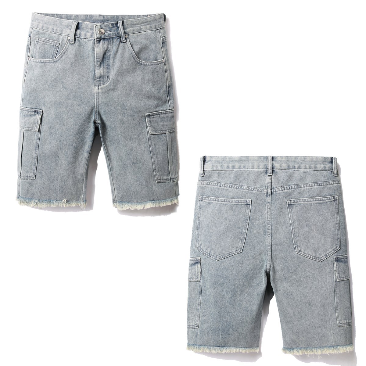 Loose Denim Shorts For Men Summer Casual Versatile Five Point_voghion.com