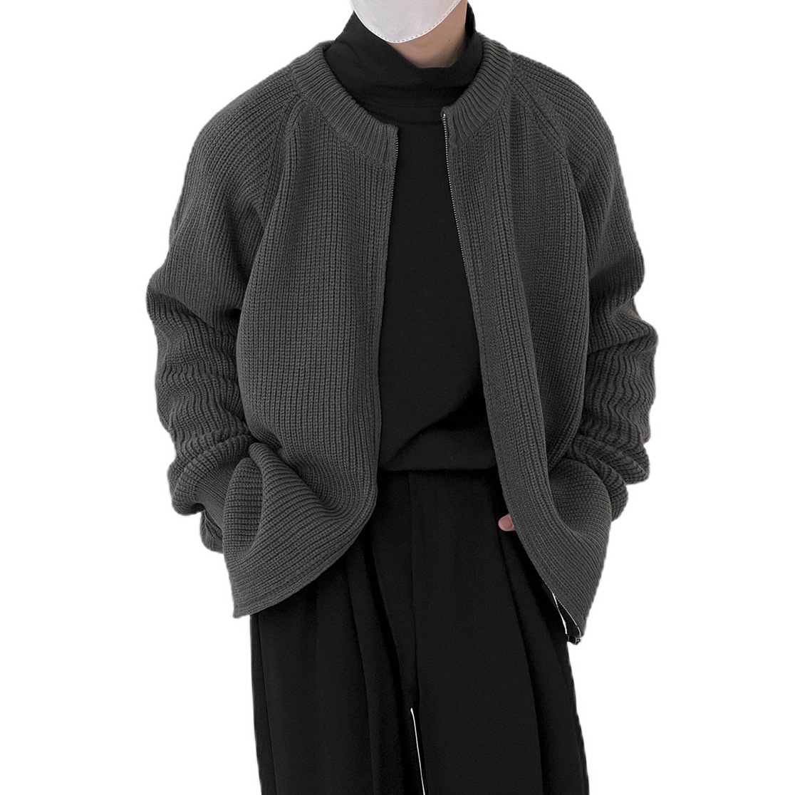 Explosiones transfronterizas de tamaño europeo suéter de jersey de gran tamaño cardigán chaqueta exterior ligera fábrica de negocios al por mayor