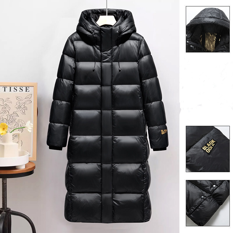 Clearance of Discontinued Sizes 2025 New Winter Cotton Jacket for Men, Mid-Length, Over-The-Knee, Ultra-Light, Warm, Hooded Coat, Couple's Outfit