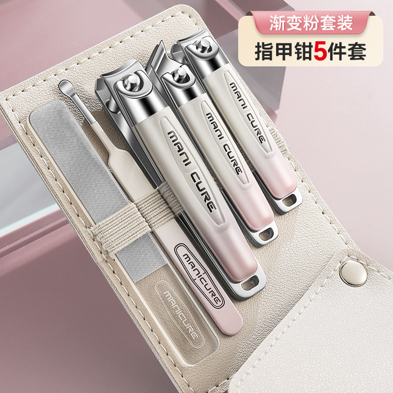 Kit portátil de manicure 10 pedicure set amazon nail clipper cuidado de acero inoxidable nail clipper set
