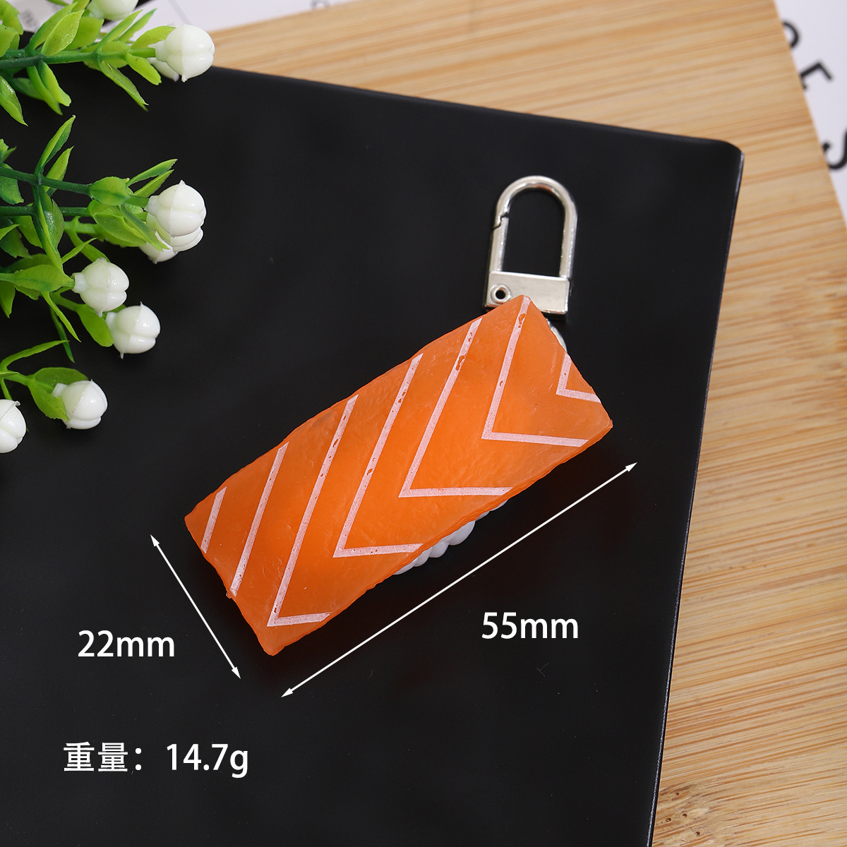 PVCファッションシミュレーション日本式寿司キーホルダー写真撮影シミュレーション食品道具学生かばんDIYストラップ