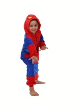 X 51235 Cartoon Animal Flannel Jumpsuit ��ͨ���������