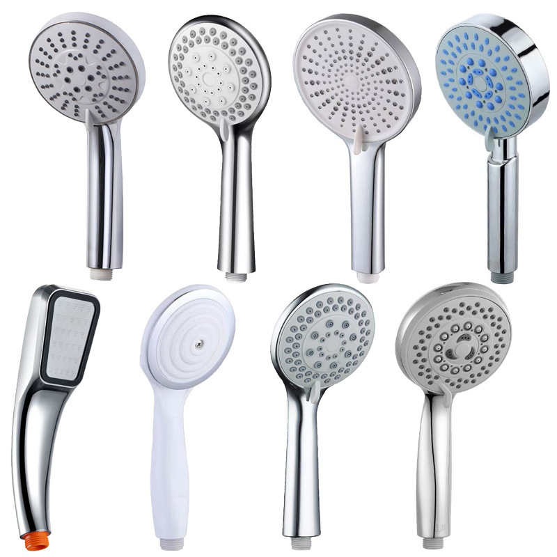 Five-Speed Shower Booster Handheld Shower Head Set Large Water Outlet Abs Household Bath Pressurized Shower Head