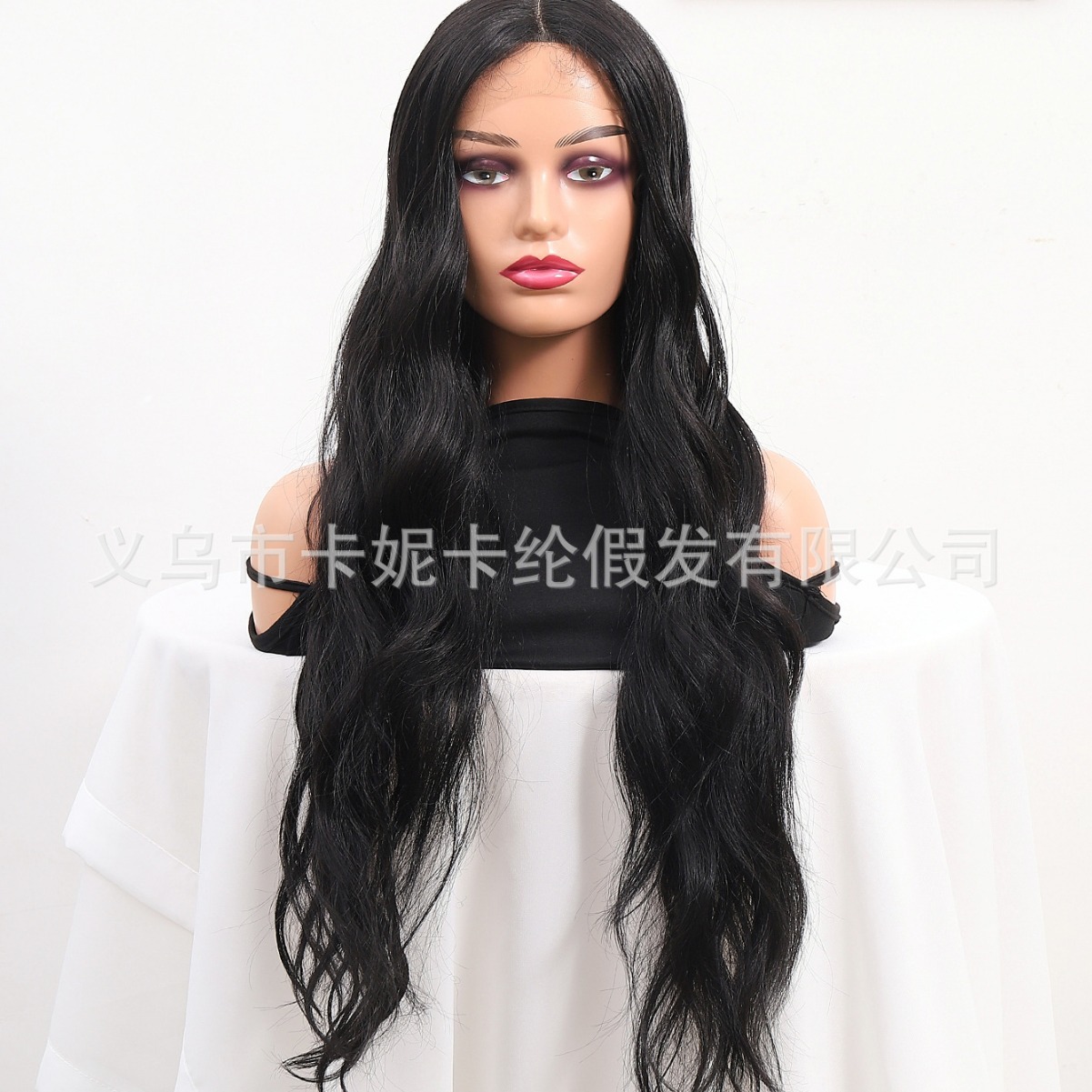 NEWLOOK nuevo tipo de pelucas negras transfronterizas europeas y estadounidenses de cabello de encaje de cabello real.