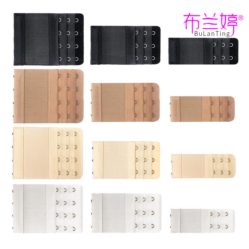 Stretch elastic bra extension buckle three rows two buttons three buttons four buttons underwear extended buckle bra cross-border pack 12pcs