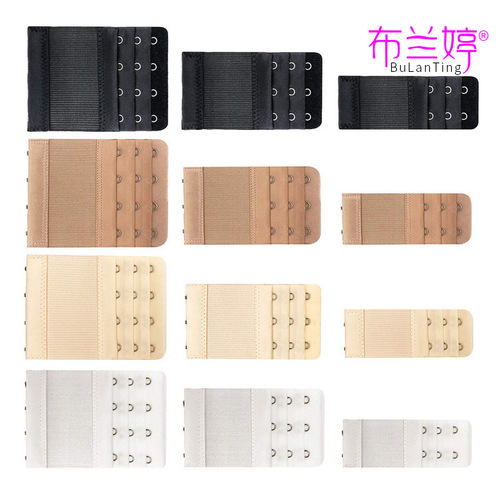 Stretch elastic bra extension buckle three rows two buttons three buttons four buttons underwear extended buckle bra cross-border pack 12pcs