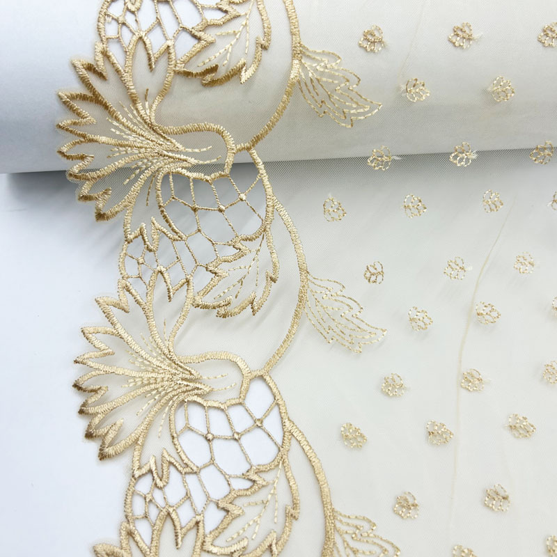 Fábrica spot láser hueco hilo de malla soluble en agua flores bordadas encaje prendas de vestir cortinas encaje accesorios diy