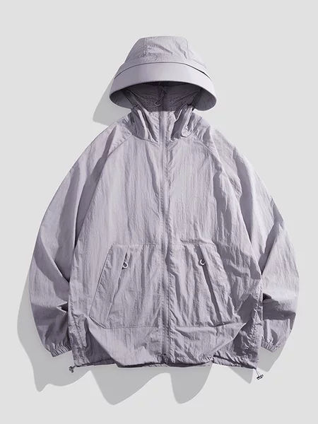 【Direct from Manufacturer】Summer Outdoor Lightweight Quick-Dry Ice-Feel Jacket for Men and Women, Casual Loose-Fit Couple's Skin Jacket