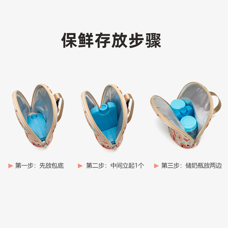 Nursing bag breast milk insulation bag equipment refrigerated for working portable mini small milk bottle cover blue ice milk storage ice bag