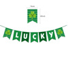 Santa Patrick Festival Decoration of Sanye Grass Lucky Paradise Irish Alphabet Plus Flag Two -ornaments Wholesale Customization