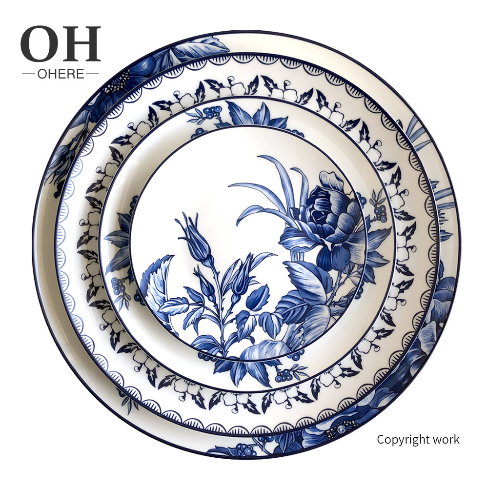 2025plate copyright design Christmas party tableware hand-painted…