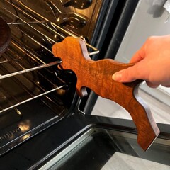 クロスボーダー Bake-a-saurus Rex 木製キッチンオーブン プッシュプルツール マグネット付き 栓抜き付き