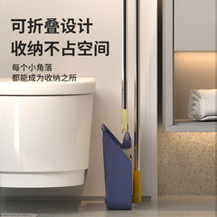 Rotating Broom and Dustpan Set: Plastic Broom, Dustpan, and Sweeper—Household Folding Dustpan with Integrated Scraper and Sweeping Tool