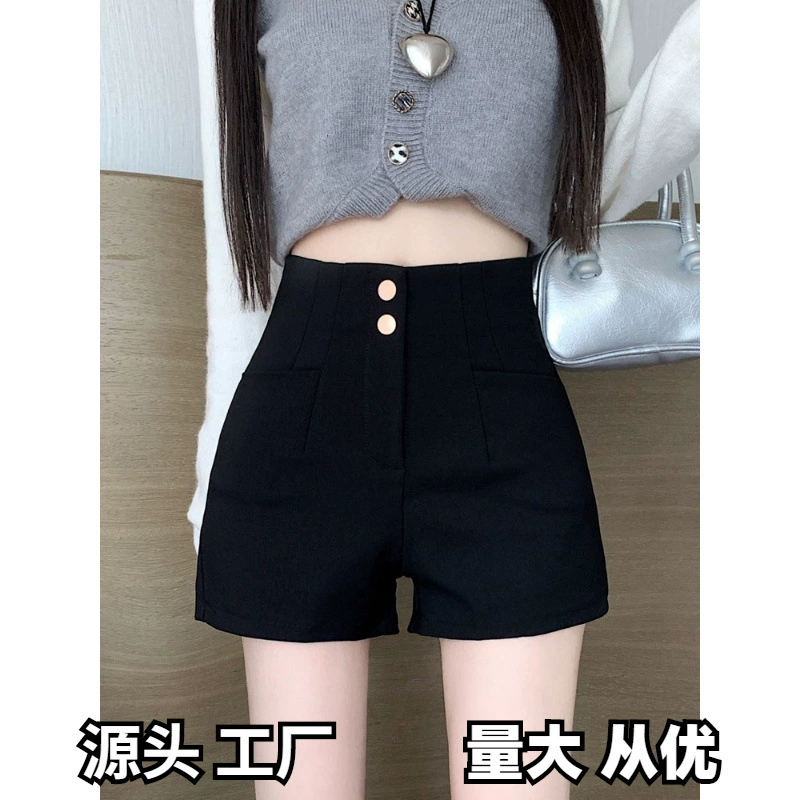 150 тонких миниатюрных летних новых шорт для женщин с высокой талией, облегающих бедра, внешние шорты-ботинки XS, увеличивающий рост наряд.