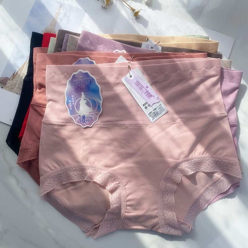 Inatine 8813 High Waist Abdominal Tinting Purified Cotton Exquisite Lace Super Soft Comfortable Hip Tinting Small Belly Women's Underwear Inatine 8813 High Waist Abdominal Tinting Purified Cotton Exquisite Lace Super Soft Comfortable Hip Tinting Small Belly Women's Underwear