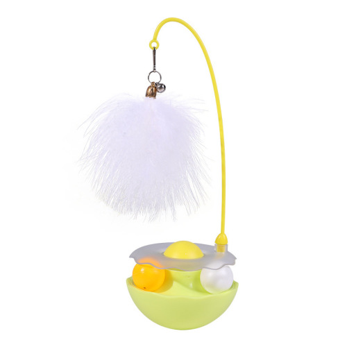 Original cat toy self-boosting tumbler pet toy ball removable cat funny stick feather bell cat scratching ball mint