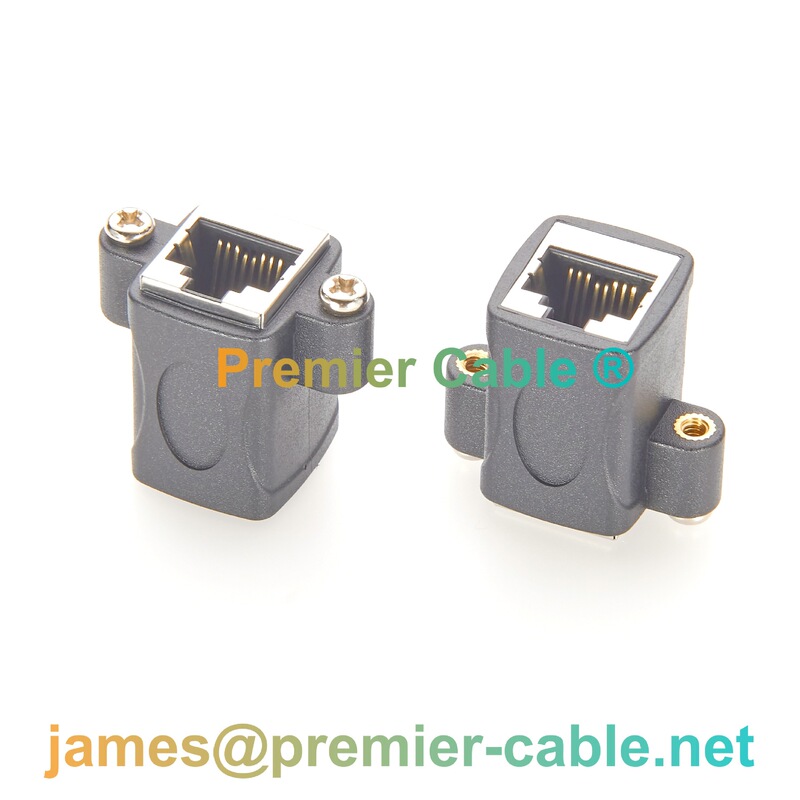 Cat5E Rj45 Panel Screw-Mounted Female Connector Supports Cat5E Gigabit Ethernet Transmission Cat5E Rj45 Panel Screw-Mounted Female Connector Supports Cat5E Gigabit Ethernet Transmission