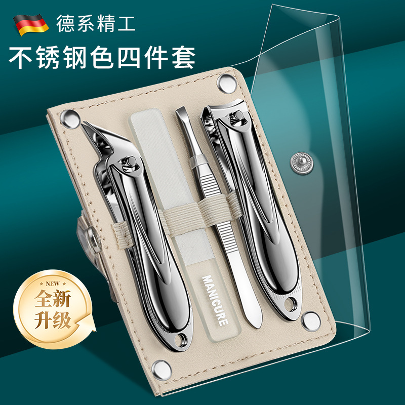 Clicadores de mandíbula oblicuos, uñas domésticas, pinzas de punto, pinzas de manicura, pie, conjunto de tijeras de manicura image 16